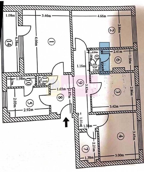 vanzare apartament 4 camere Titan, metrou M1 si M3